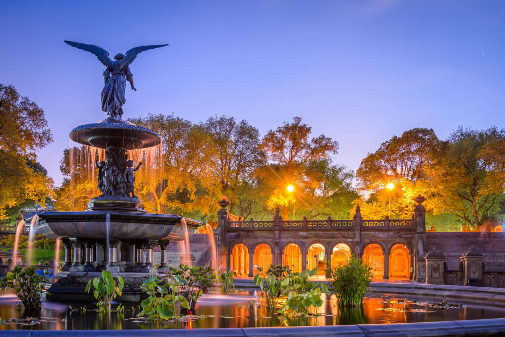 NYC - Bethesda Fountain in Central Park, Facebook Fan Page …