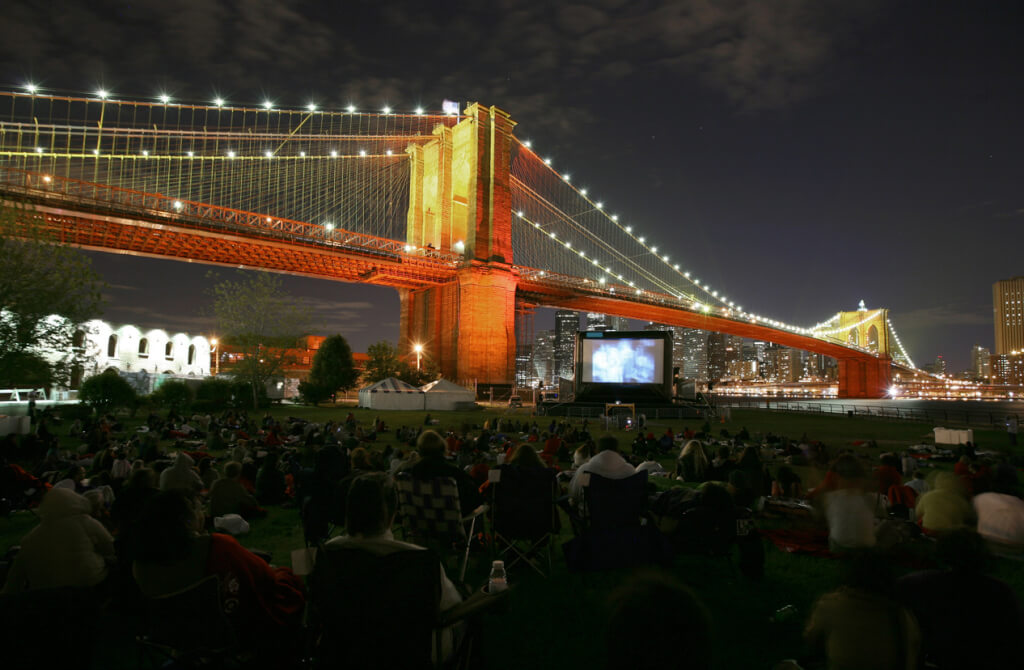 Movie Night Under Brooklyn Bridge