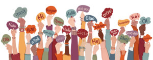 Multiethnic community concept. Diversity of people