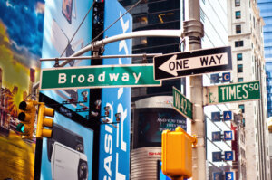Broadway, New york city street sign.